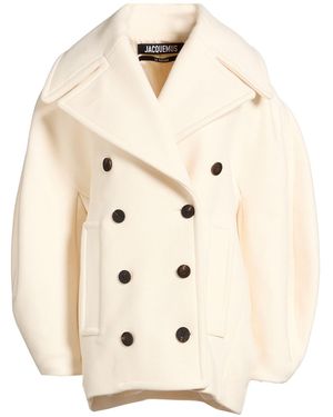Jacquemus Coat Virgin Wool - Natural