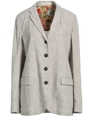 Massimo Alba Blazer Cotton, Linen, Elastane - Grey