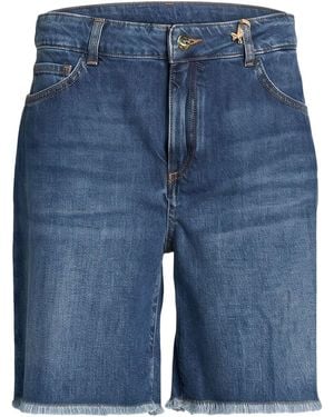 Kaos Denim Shorts - Blue