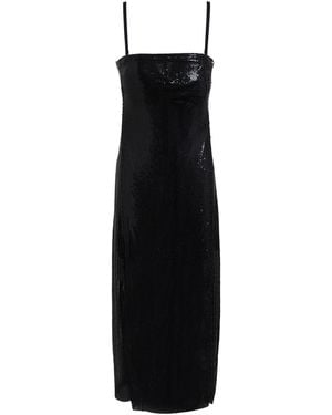Poster Girl Midi Dress Aluminum - Black