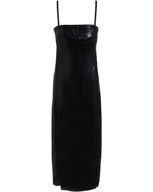 Poster Girl Midi Dress Aluminum - Black