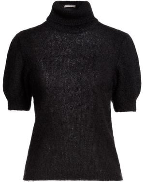 P.A.R.O.S.H. P.A.R.O..H. Turtleneck Mohair Wool, Polyamide, Wool - Black