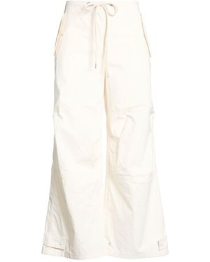 Moncler Ivory Trousers Cotton - White