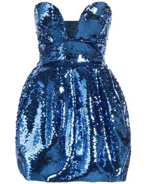 Pinko Mini Dress Polyester - Blue