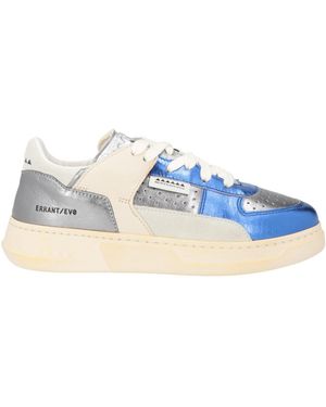 RUN OF Sneakers Leather, Textile Fibers - Blue