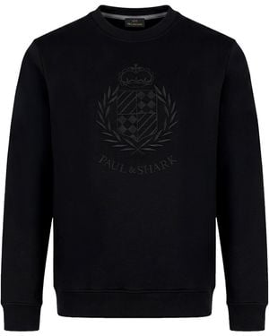 Paul & Shark Sweatshirt Polyester, Modal, Cotton, Elastane - Blue