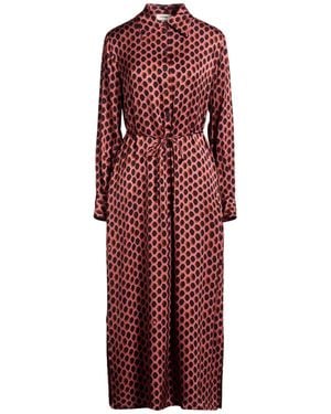 Ottod'Ame Caring Mauve Maxi Dress Viscose - Red