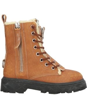 Philippe Model Camel Ankle Boots Leather - Brown