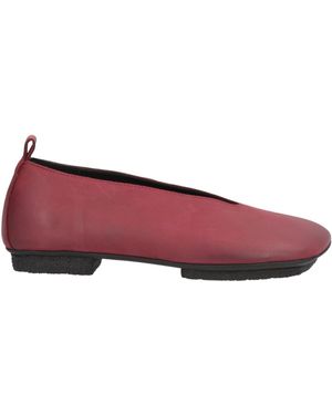 Uma Wang Burgundy Ballet Flats Calfskin - Red