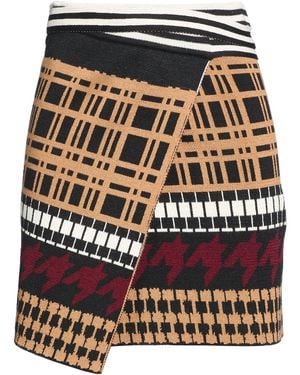 Akep Camel Mini Skirt Merino Wool, Acrylic - Natural