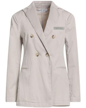 Fabiana Filippi Blazer Cotton, Elastane - Gray
