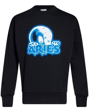 Aries Sweatshirt Cotton - Blue