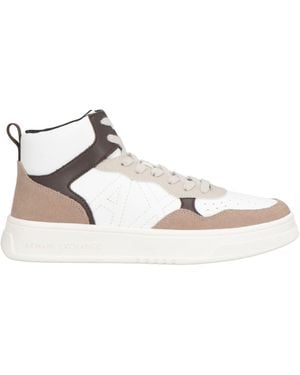 ARMANI EXCHANGE Trainers Polyester, Cow Leather - Natural