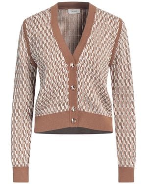 Crush Strickjacke - Braun