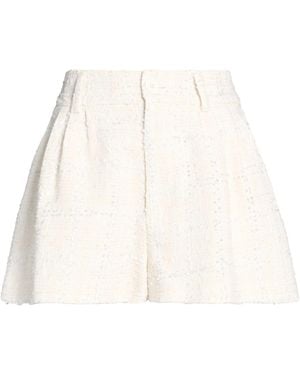 ViCOLO Ivory Shorts & Bermuda Shorts Cotton, Polyamide, Polyester, Viscose, Textile Fibers - White