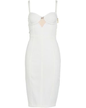 Elisabetta Franchi Mini Dress Polyester, Elastane - White
