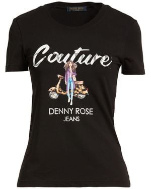 Denny Rose Jeans T-Shirt Cotton, Elastane - Black