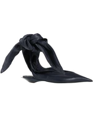Mugler Dark Pumps Leather - Blue