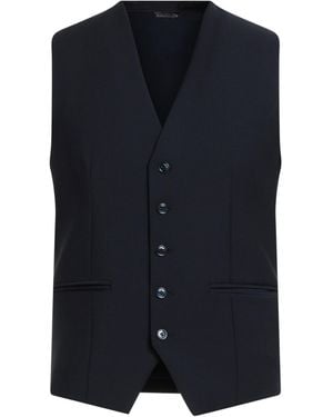 Daniele Alessandrini Tailored Vest Wool, Polyester, Elastane - Blue