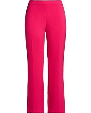 Clips Fuchsia Pants Polyester, Elastane - Pink