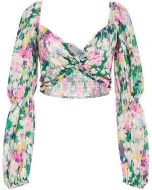 Le Volière Top Polyester - Green