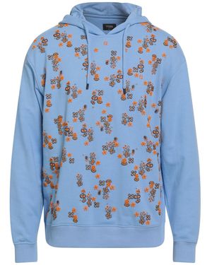 Fendi Light Sweatshirt Cotton, Elastane, Polyester, Glass - Blue