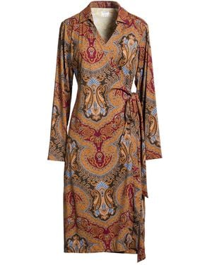 Caliban Midi Dress Polyamide, Elastane - Brown