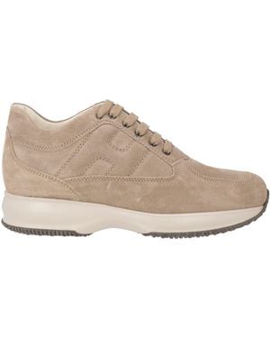 Hogan Sand Sneakers Leather - Brown