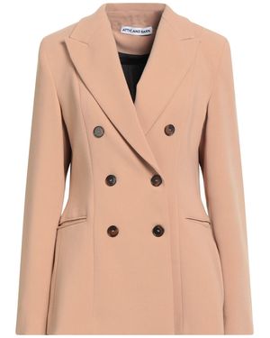 Attic And Barn Camel Blazer Polyester, Viscose, Elastane - Natural