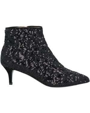 Pollini Ankle Boots Textile Fibers - Black