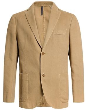 Montedoro Mustard Blazer Cotton, Ramie - Natural