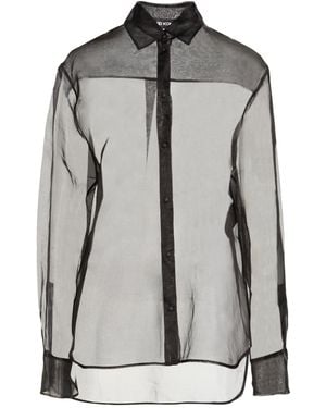 David Koma Shirt Silk - Gray