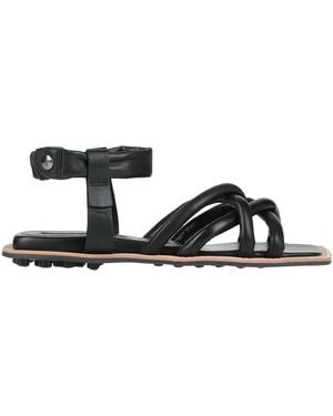 Malloni Sandals Leather - Black