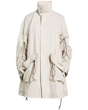Yohji Yamamoto Overcoat & Trench Coat Cotton, Nylon - White
