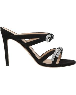 Stuart Weitzman Sandals Leather - Black
