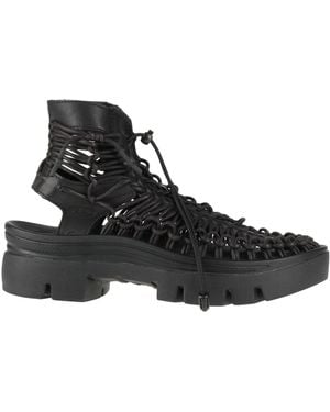 Keen Ankle Boots Leather, Textile Fibres - Black