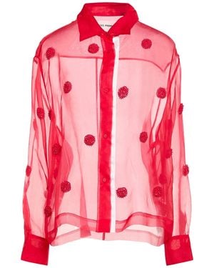 DES_PHEMMES Shirt Silk - Pink