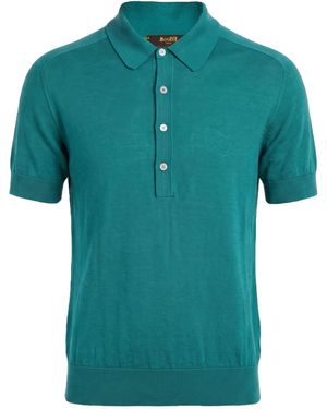 Moorer Polo Shirt Silk - Green
