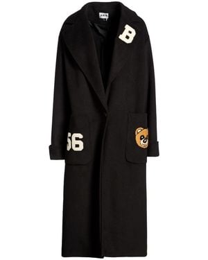 Berna Coat Polyester, Viscose - Black