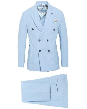 Bob Suit Viscose, Polyester - Blue