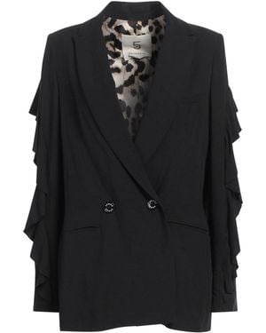 5 PROGRESS Blazer Viscose, Linen - Black