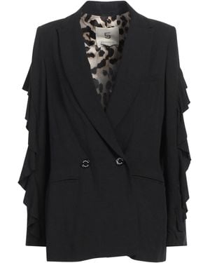 5 PROGRESS Blazer Viscose, Linen - Black
