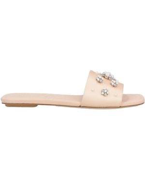 Stuart Weitzman Blush Sandals Textile Fibres - Natural