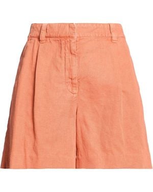 Brunello Cucinelli Denim Shorts Cotton, Linen - Orange