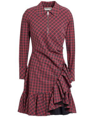 La Petite Robe Di Chiara Boni Burgundy Mini Dress Polyamide, Elastane - Red