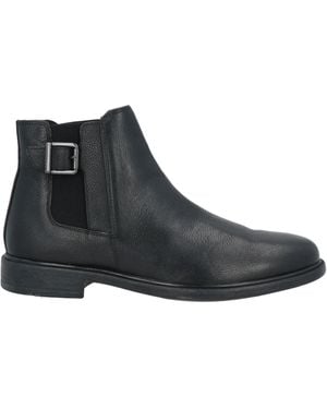 Geox Pebbled Chelsea Ankle Boots - Black