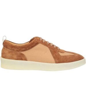 Aurélien Trainers Leather, Textile Fibres - Brown