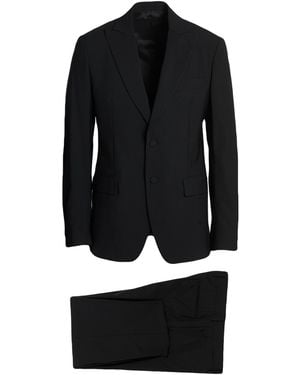 Lardini Suit Wool, Elastane - Black