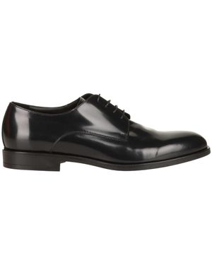 Rossi Midnight Lace-Up Shoes Leather - Black