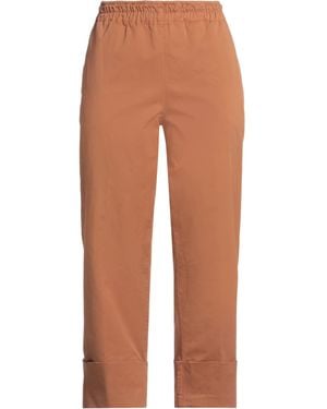 Rossopuro Trousers Cotton, Elastane - Brown